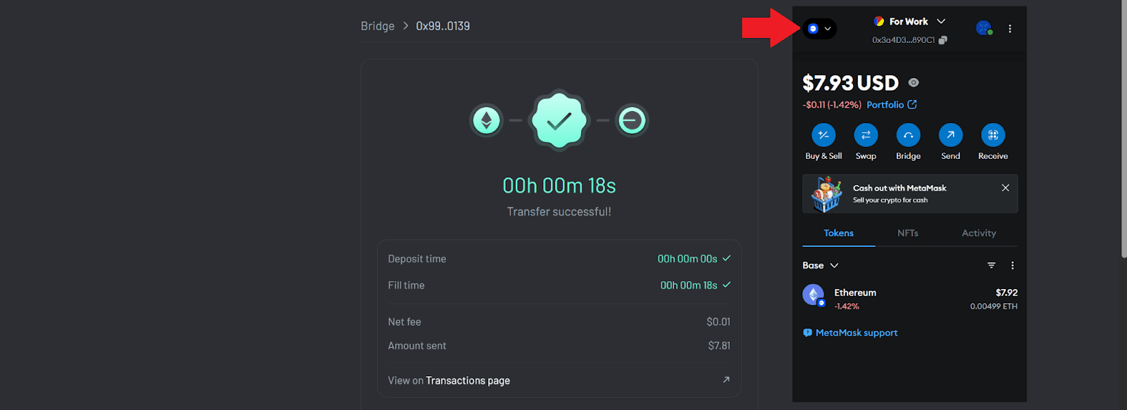 Crypto Bridging Made Simple (Graphic 8) Track your transfer.